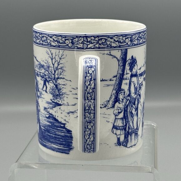 Vintage 1996 SPODE Blue Room Collection Victorian Annual Christmas Mug Number 2 - Picture 5 of 8